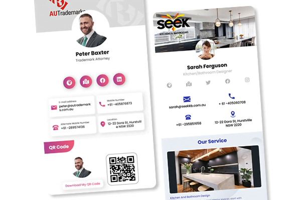 digital business card app